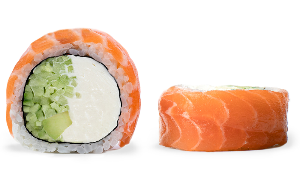 Ролл Филадельфия с лососем и авокадо фото25